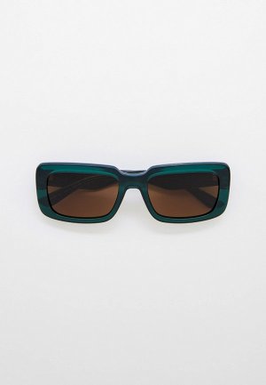 Очки солнцезащитные Karl Lagerfeld. Цвет: бирюзовый