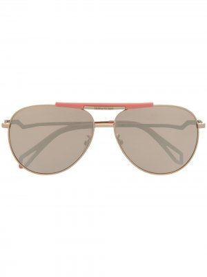 Солнцезащитные очки-авиаторы Pilote Eclair Zadig&Voltaire. Цвет: золотистый
