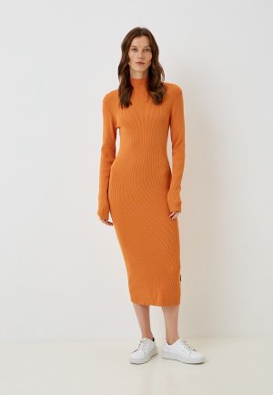 Платье Silvian Heach. Цвет: оранжевый