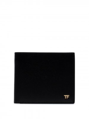 Бумажник с монограммой TOM FORD. Цвет: черный