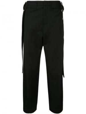Широкие брюки с ремнем Wooyoungmi. Цвет: черный