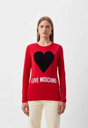 Лонгслив Love Moschino. Цвет: красный