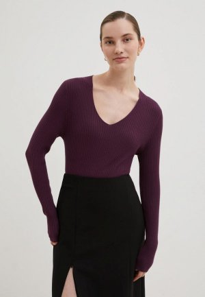 Пуловер Finn Flare. Цвет: фиолетовый