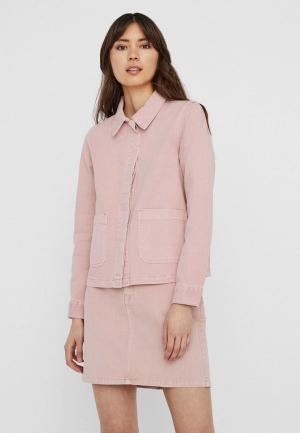 Куртка Vero Moda. Цвет: розовый