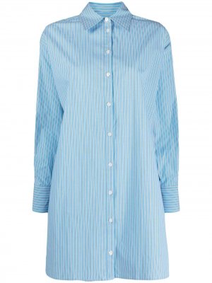 Полосатая рубашка Michael Kors. Цвет: синий