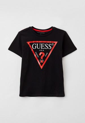 Футболка Guess. Цвет: черный