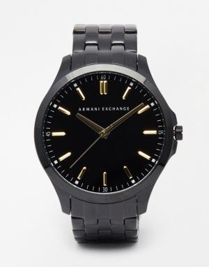 Черные часы из нержавеющей стали  AX2144 Armani Exchange. Цвет: черный