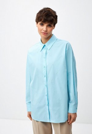 Рубашка Sela. Цвет: голубой
