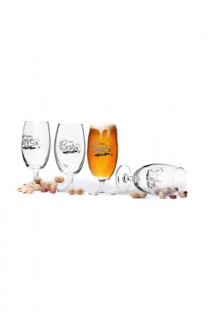 Набор бокалов для пива SAGAFORM. Цвет: белый