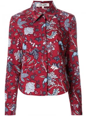 Рубашка с цветочным принтом Dvf Diane Von Furstenberg. Цвет: красный