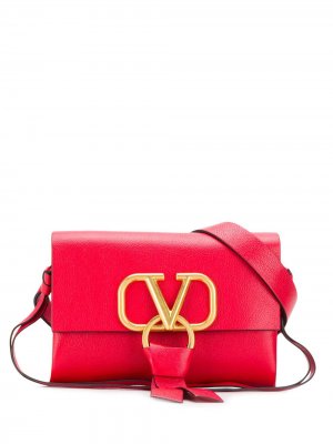 Поясная сумка с декором VRing Valentino Garavani. Цвет: красный
