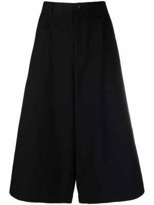 Укороченные брюки широкого кроя Comme Des Garçons Tricot. Цвет: черный