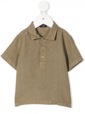 Рубашка поло с планкой на пуговицах Il Gufo. Цвет: зеленый