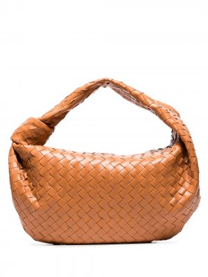 Маленькая сумка на плечо Jodie с плетением Intrecciato Bottega Veneta. Цвет: коричневый