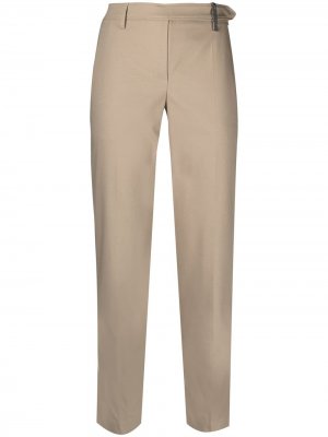 Укороченные брюки строгого кроя Brunello Cucinelli. Цвет: коричневый