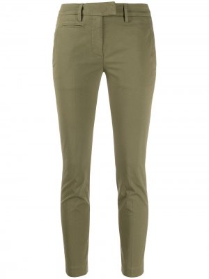 Укороченные брюки скинни Dondup. Цвет: зеленый