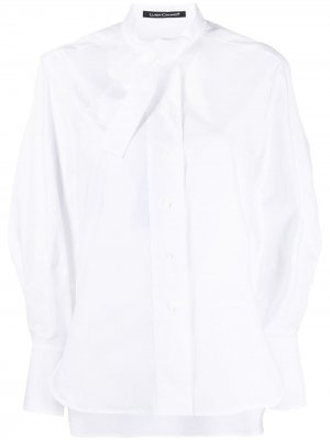 Рубашка с широкими рукавами и завязками Luisa Cerano. Цвет: белый