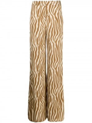 Расклешенные брюки Luce с завышенной талией Simonetta Ravizza. Цвет: нейтральные цвета