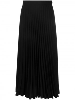 Плиссированная юбка с завышенной талией MM6 Maison Margiela. Цвет: черный