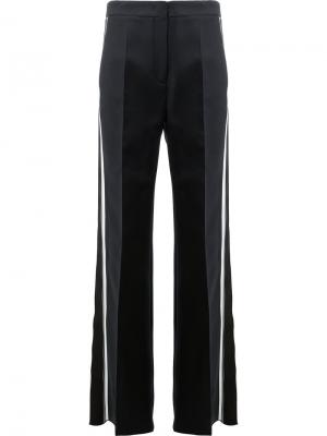 Расклешенные брюки с полосками по бокам Fendi. Цвет: черный