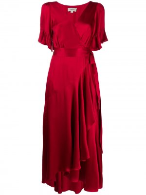 Платье асимметричного кроя с завязками Temperley London. Цвет: красный