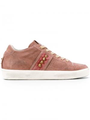 Studded sneakers Leather Crown. Цвет: розовый и фиолетовый