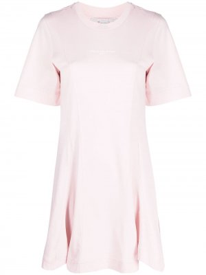 Платье-футболка с логотипом Stella McCartney. Цвет: розовый