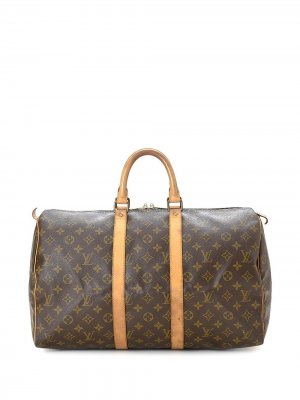 Дорожная сумка Keepall 45 pre-owned Louis Vuitton. Цвет: коричневый