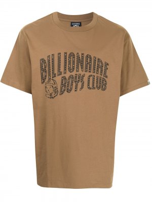 Футболка с короткими рукавами и логотипом Billionaire Boys Club. Цвет: коричневый