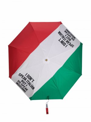 Зонт с принтом Moschino. Цвет: белый