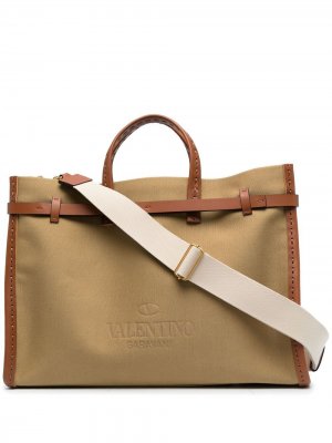 Дорожная сумка с логотипом Valentino Garavani. Цвет: зеленый