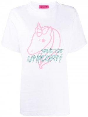Футболка Save  Unicorn IRENEISGOOD. Цвет: белый