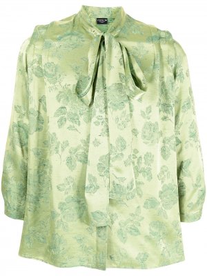 Жаккардовая рубашка с цветочным узором COOL T.M. Цвет: зеленый