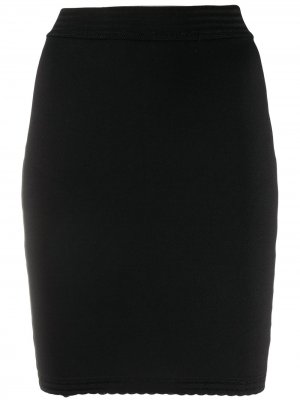 Эластичная юбка мини Alaïa Pre-Owned. Цвет: черный