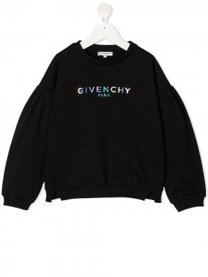 Свитер с логотипом Givenchy Kids. Цвет: черный