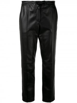 Укороченные брюки Yves Salomon. Цвет: черный