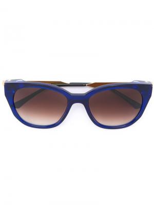Солнцезащитные очки с оправой кошачий глаз Thierry Lasry. Цвет: синий