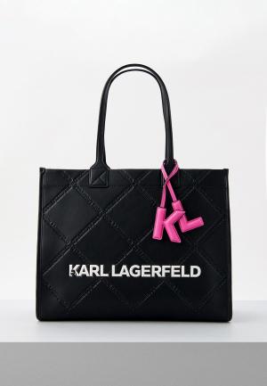 Сумка и брелок Karl Lagerfeld. Цвет: разноцветный