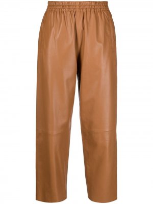 Укороченные брюки с завышенной талией Pinko. Цвет: коричневый