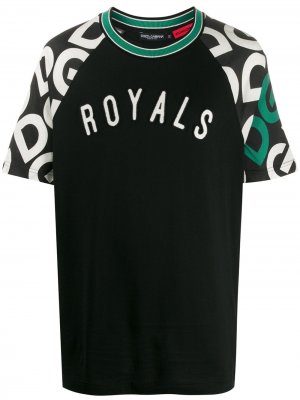 Футболка Royals Dolce & Gabbana. Цвет: черный