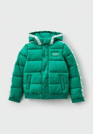 Куртка утепленная Guess. Цвет: зеленый