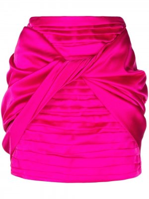 Мини-юбка со сборками Magda Butrym. Цвет: розовый