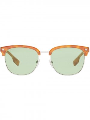 Солнцезащитные очки с полосками Icon Stripe Burberry. Цвет: коричневый