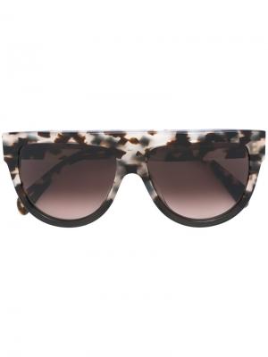 Солнцезащитные очки Shadow QLT Celine Eyewear. Цвет: серый