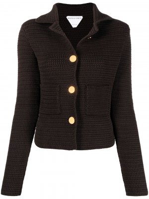 Куртка-рубашка Bottega Veneta. Цвет: коричневый