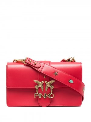Мини-сумка с логотипом Love Birds Pinko. Цвет: красный