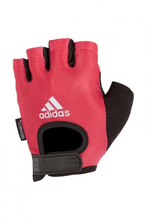 Перчатки для фитнеса ADIDAS. Цвет: розовый