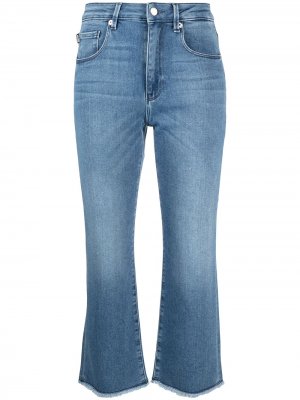 Укороченные расклешенные джинсы средней посадки Love Moschino. Цвет: синий