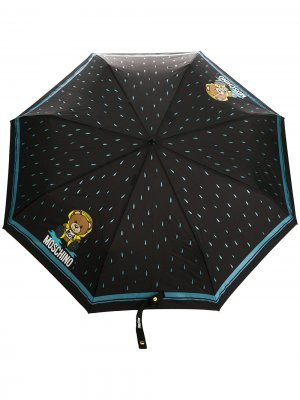 Зонт Bear с логотипом Moschino. Цвет: черный