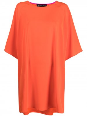 Платье-футболка с короткими рукавами Gianluca Capannolo. Цвет: оранжевый